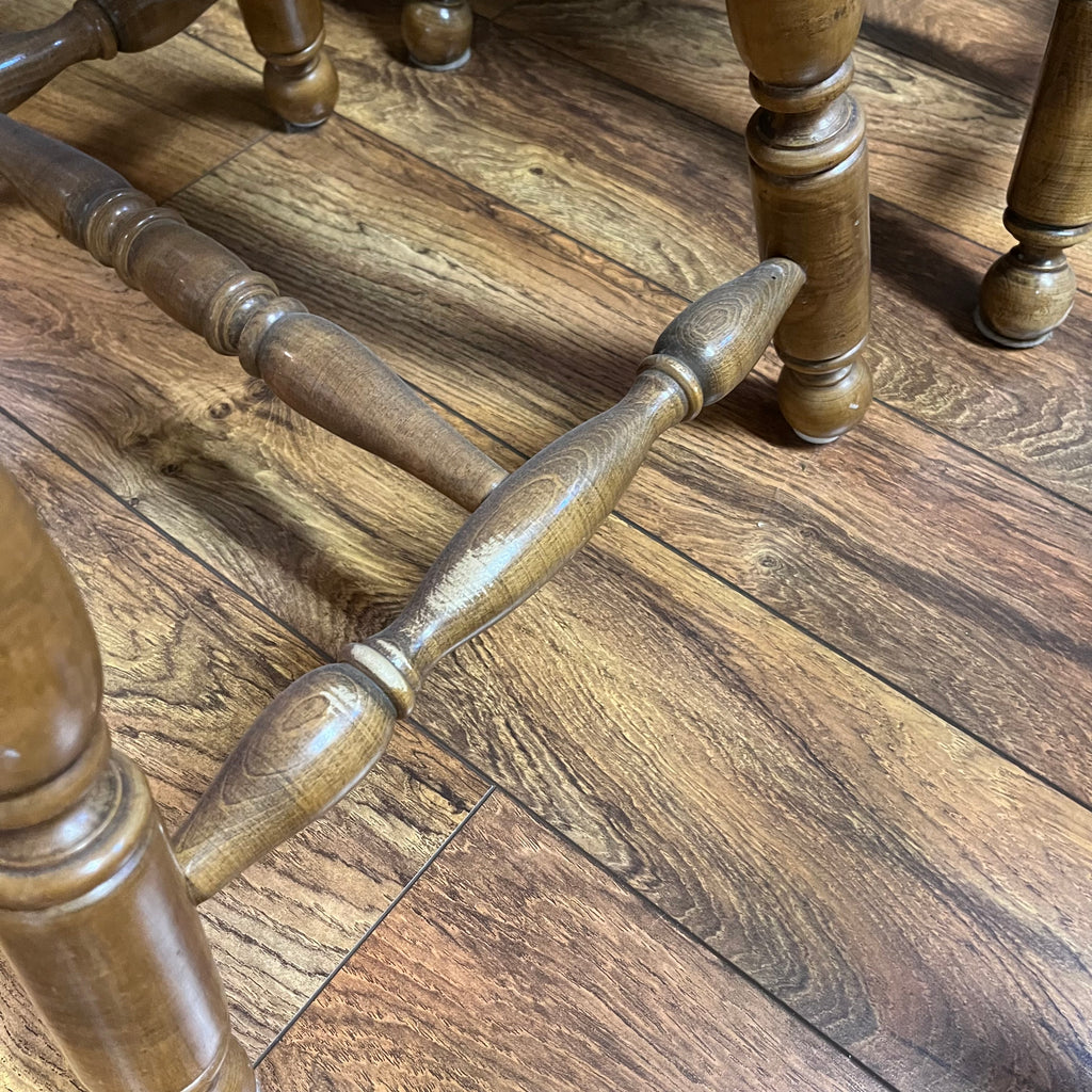 F514 Set of 5 vintage wooden kitchen chairs