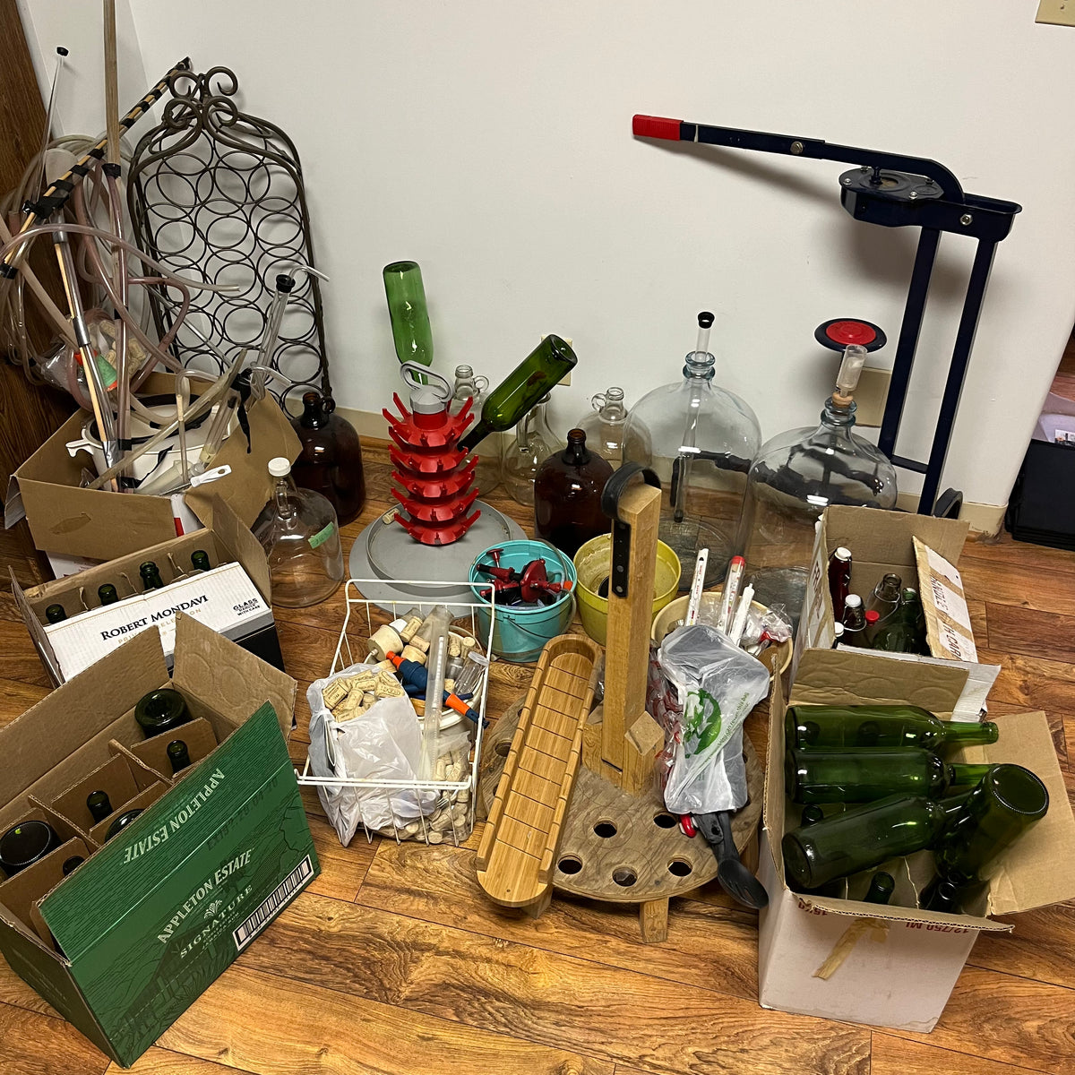 F533 Wine Making Supplies Grouping