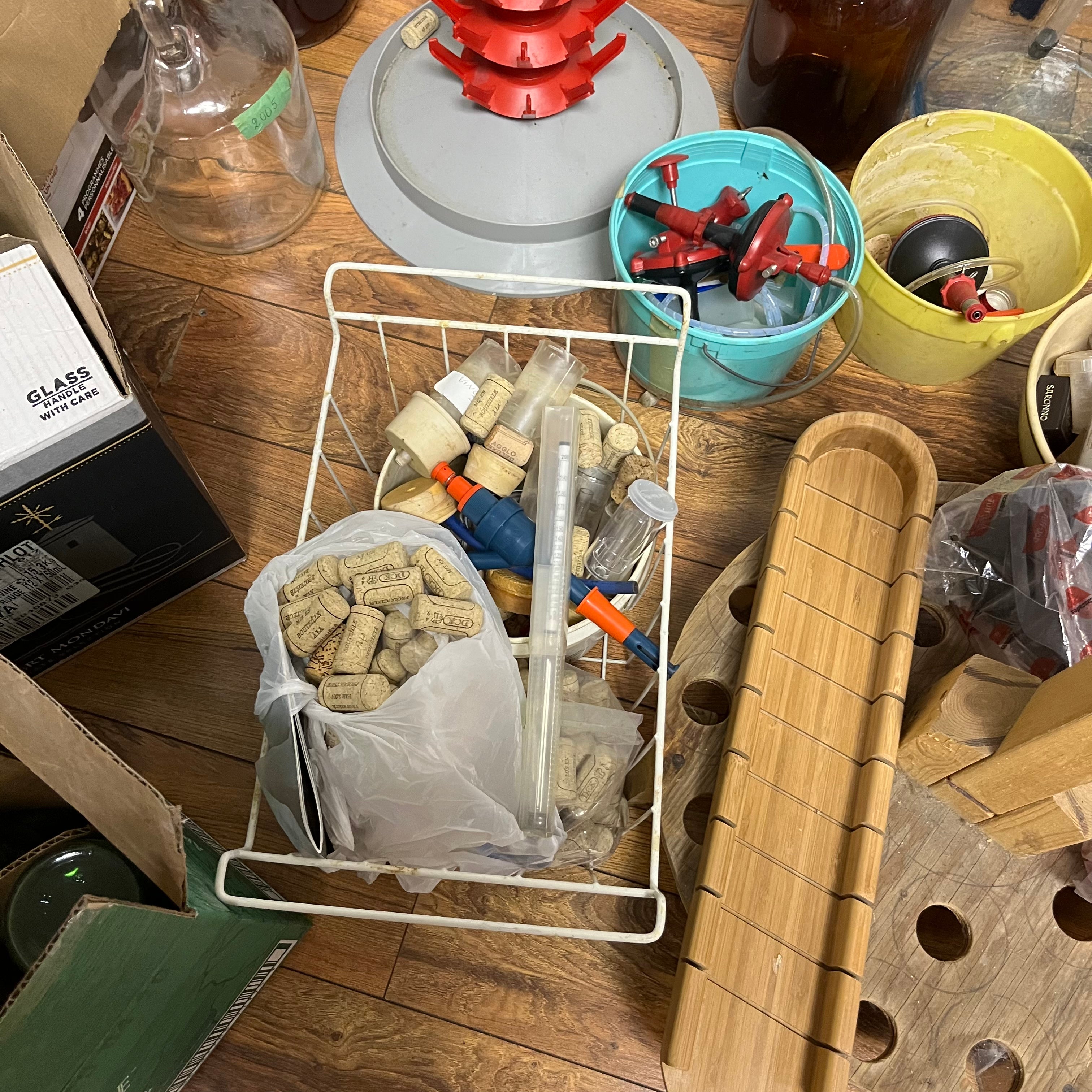 F533 Wine Making Supplies Grouping