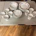 F547 32 Piece Gibson cottage style dinnerware grouping