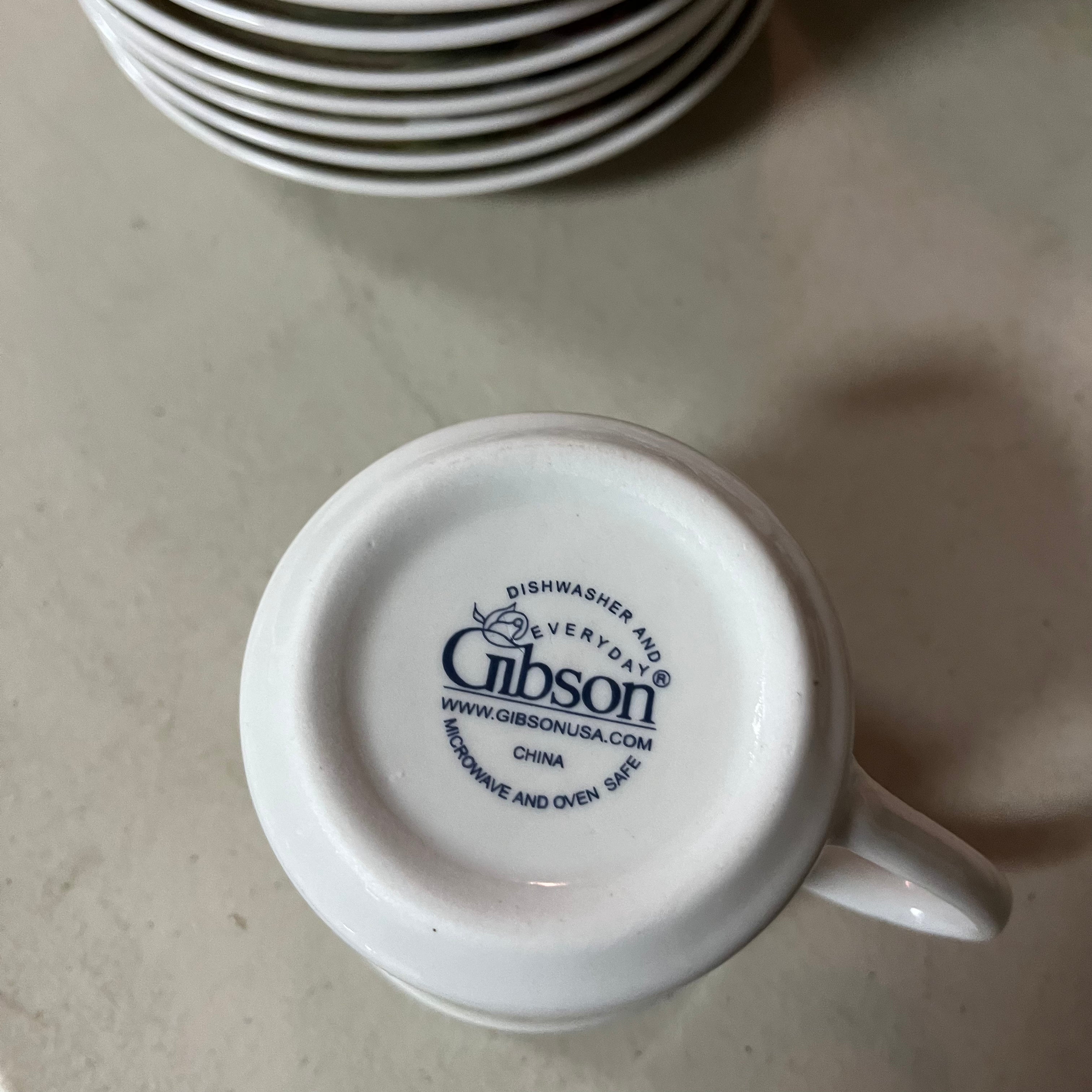 F548 Dishes Grouping (25 Gibson Everyday dishes)