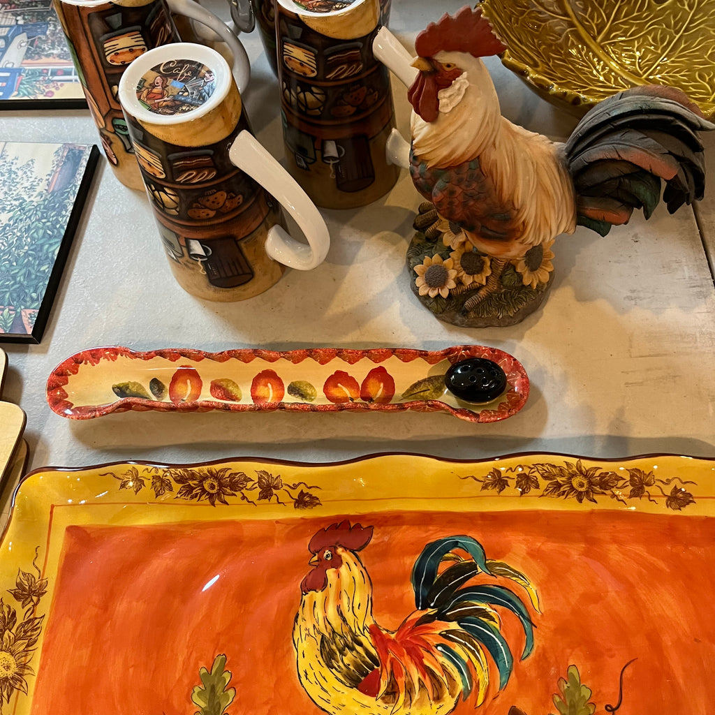 F549 Rooster Grouping (decor, plates and more)