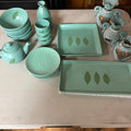F553 Kitchen Grouping (mint green dishes and more)