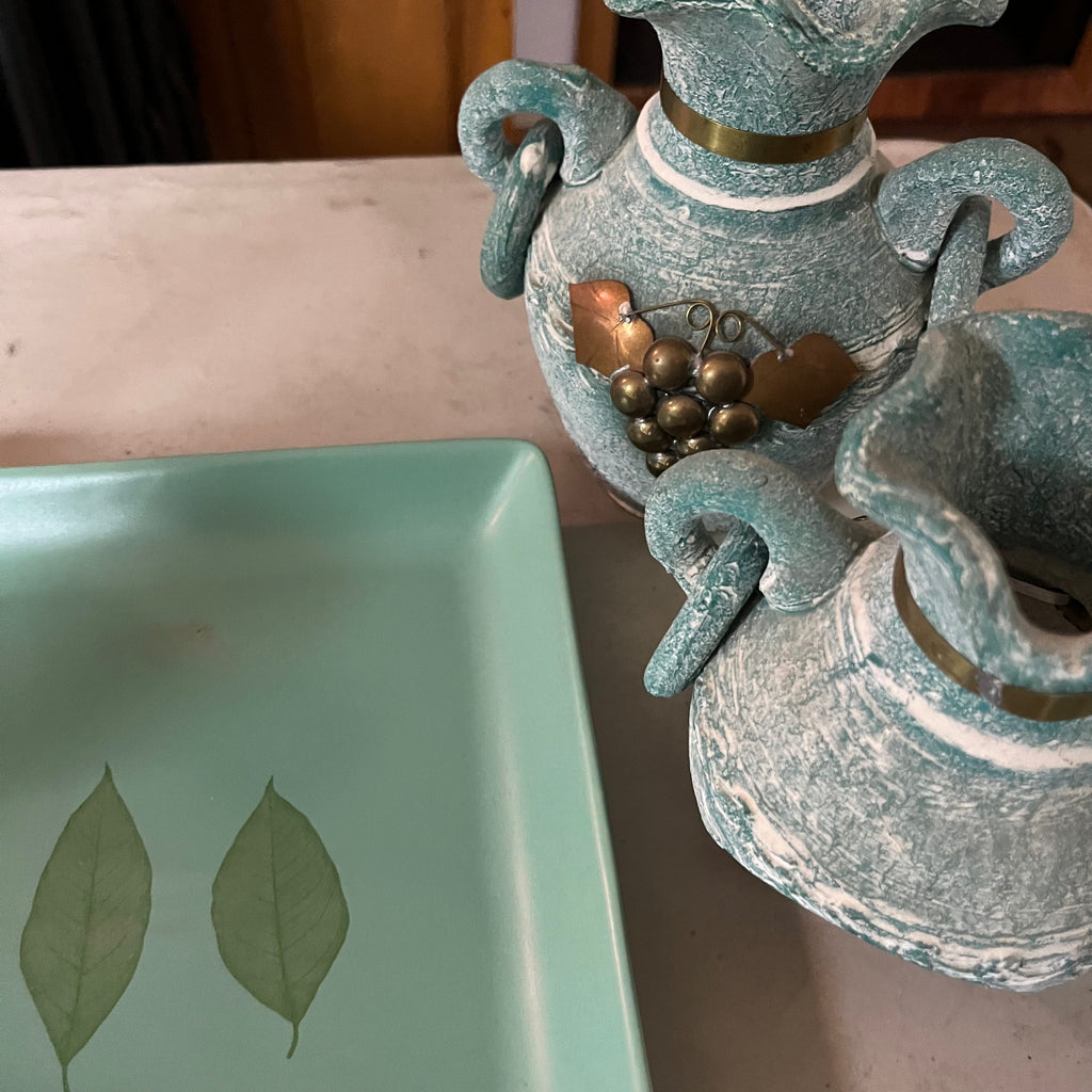 F553 Kitchen Grouping (mint green dishes and more)