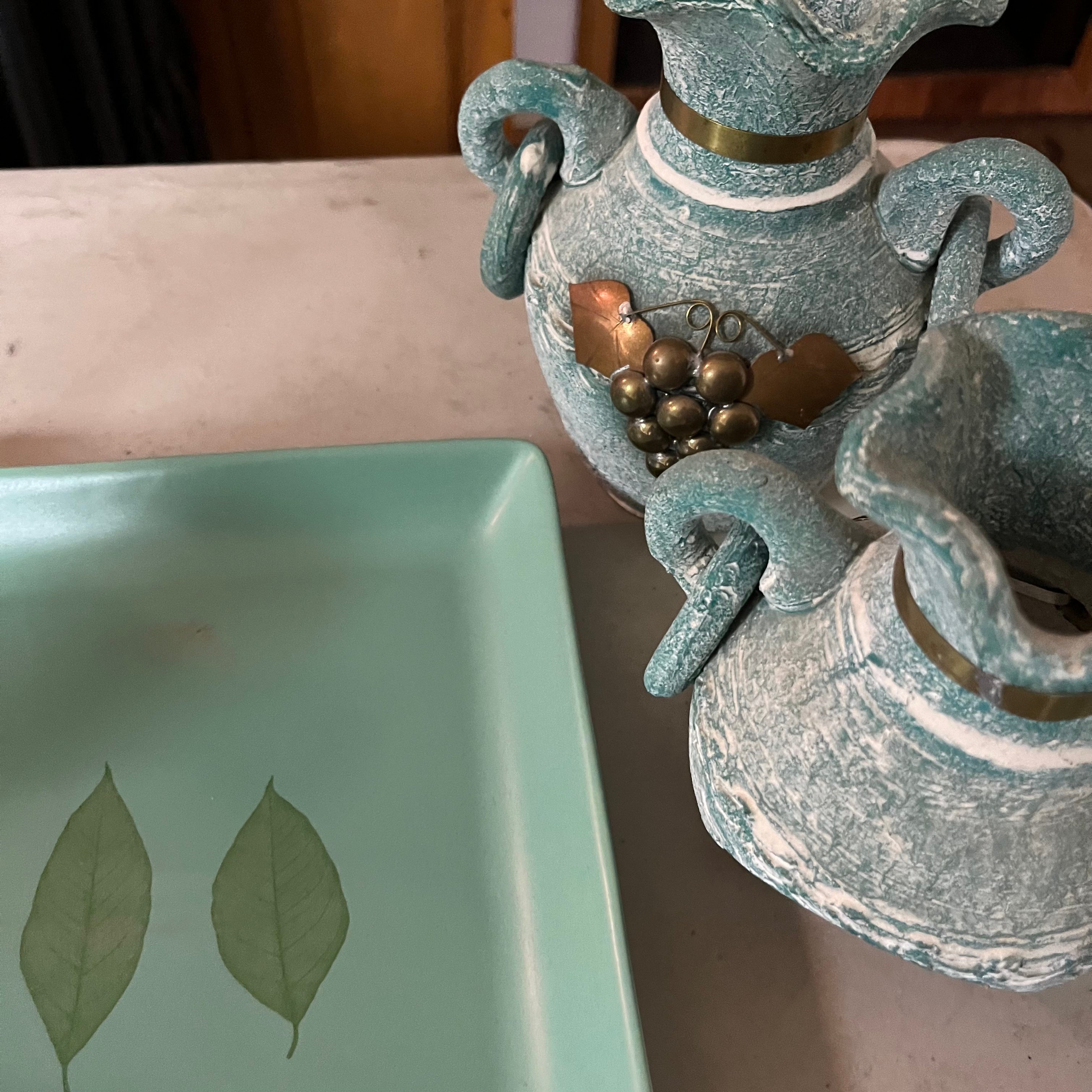 F553 Kitchen Grouping (mint green dishes and more)