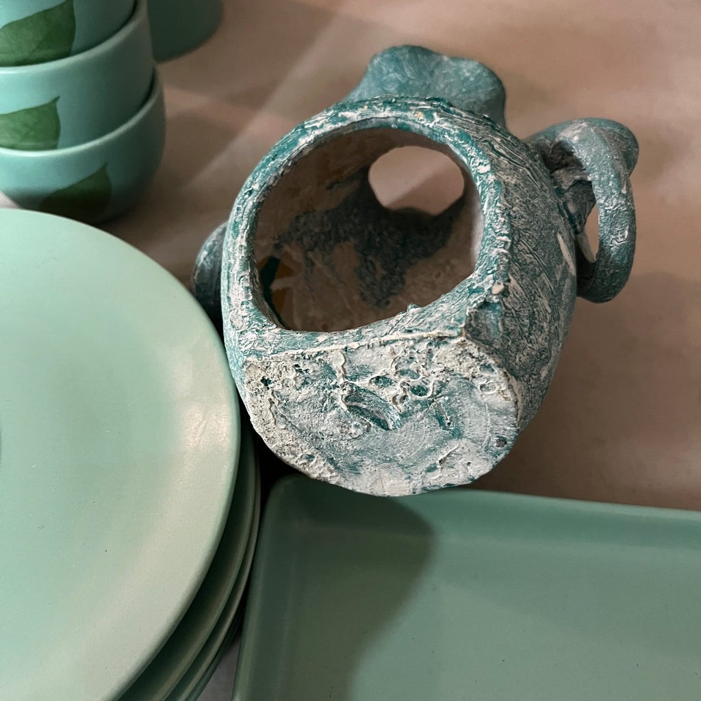 F553 Kitchen Grouping (mint green dishes and more)