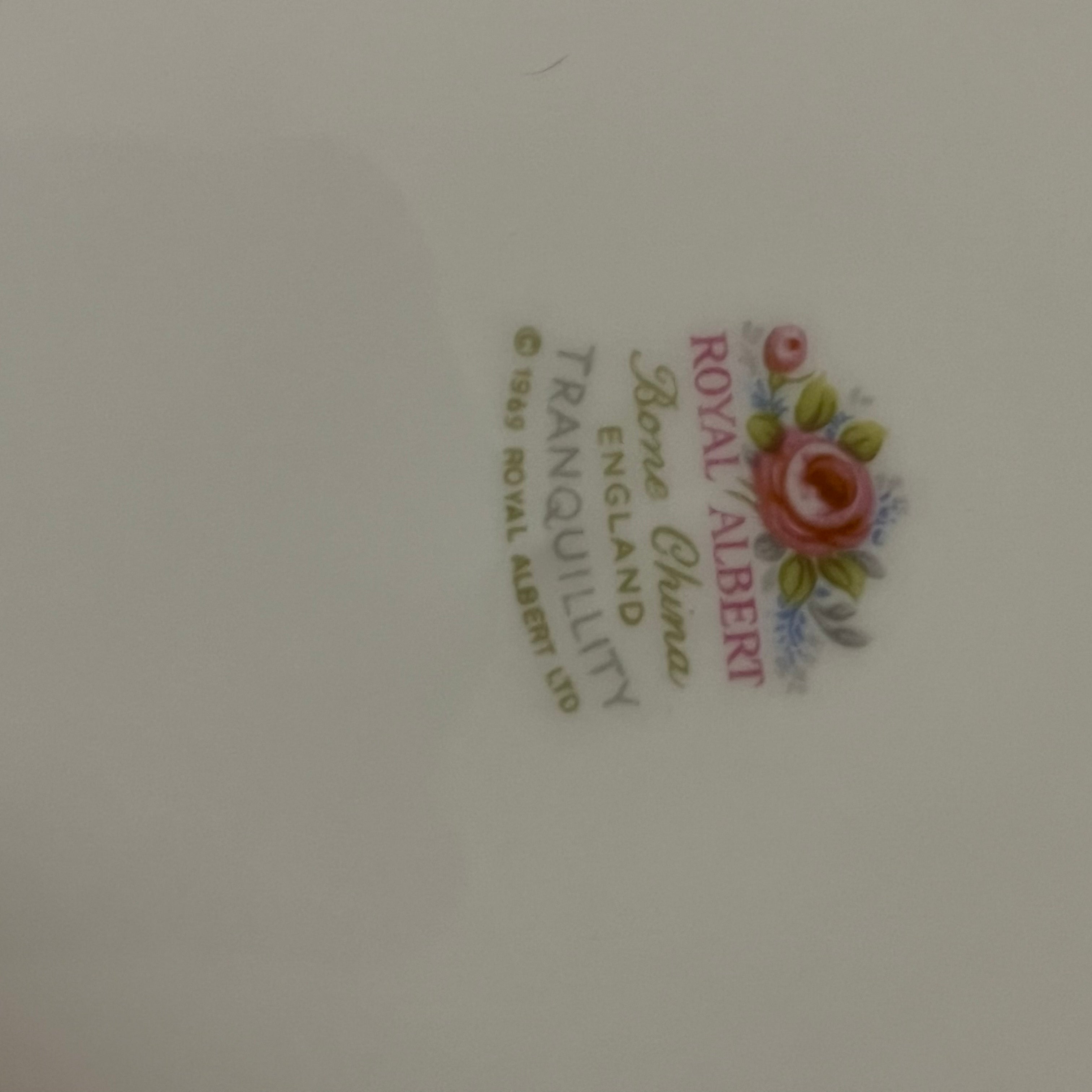 F554 52 piece Royal Albert "Tranquility" china grouping