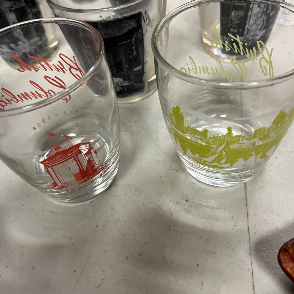 F560 Vintage Barware Grouping (pint glasses and more)