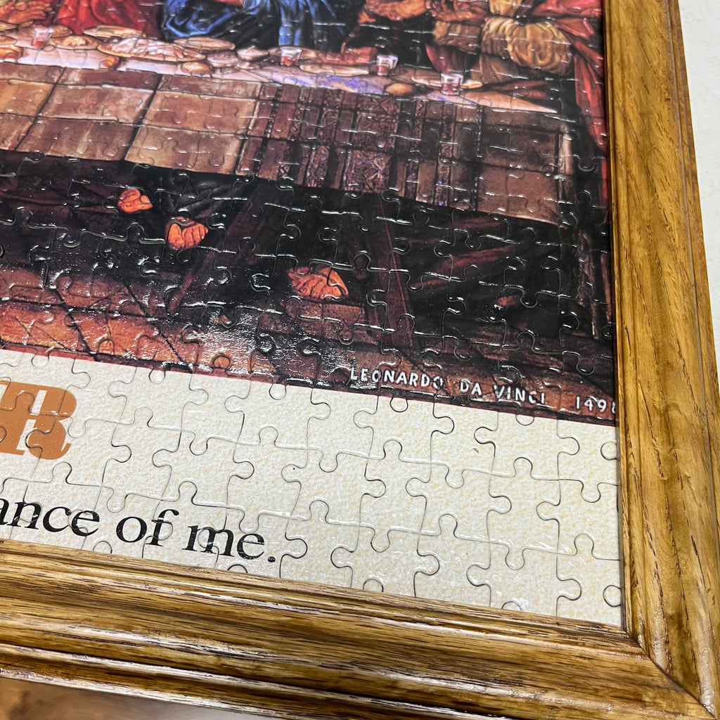 F573 Set of 2 vintage puzzles (Lighthouse and Last Supper)