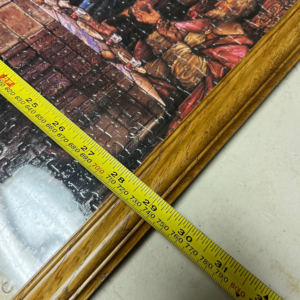 F573 Set of 2 vintage puzzles (Lighthouse and Last Supper)