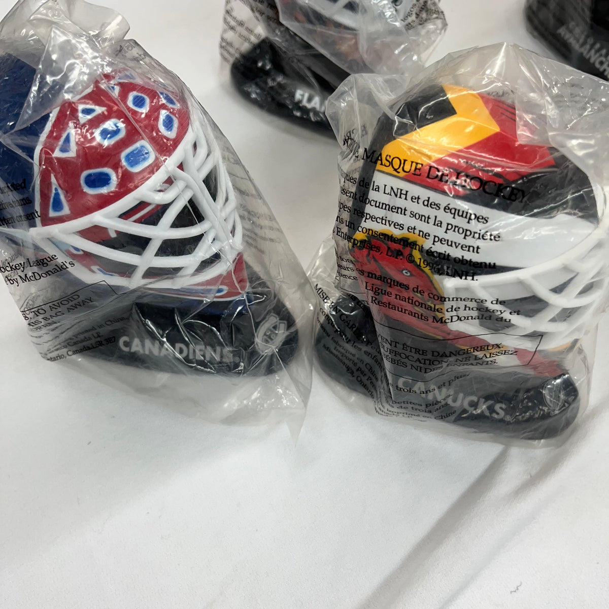 A507 Vintage McDonalds Goalie masks grouping
