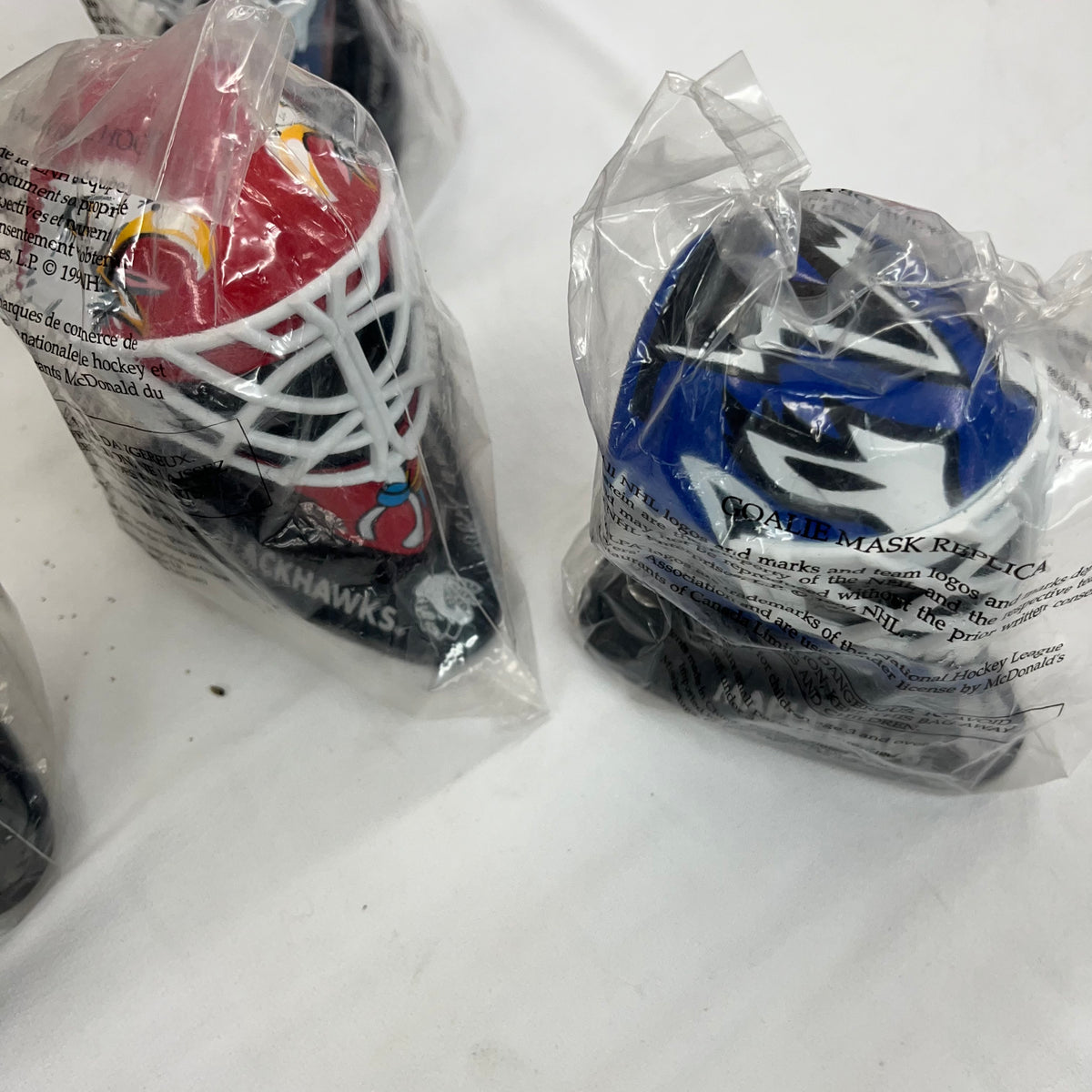 A507 Vintage McDonalds Goalie masks grouping