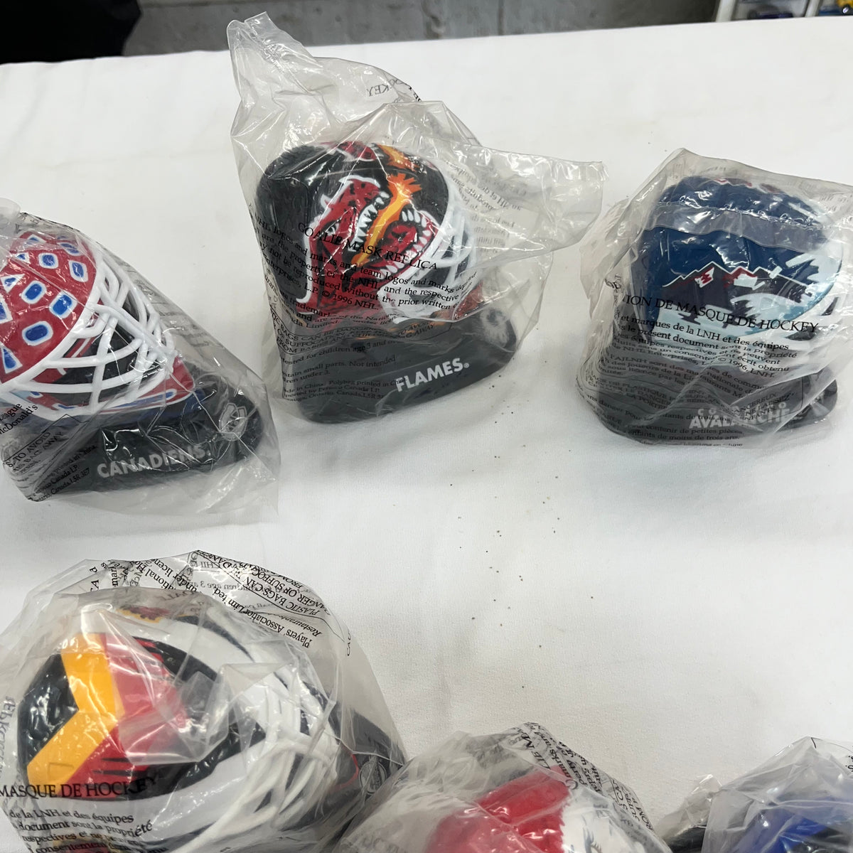 A507 Vintage McDonalds Goalie masks grouping