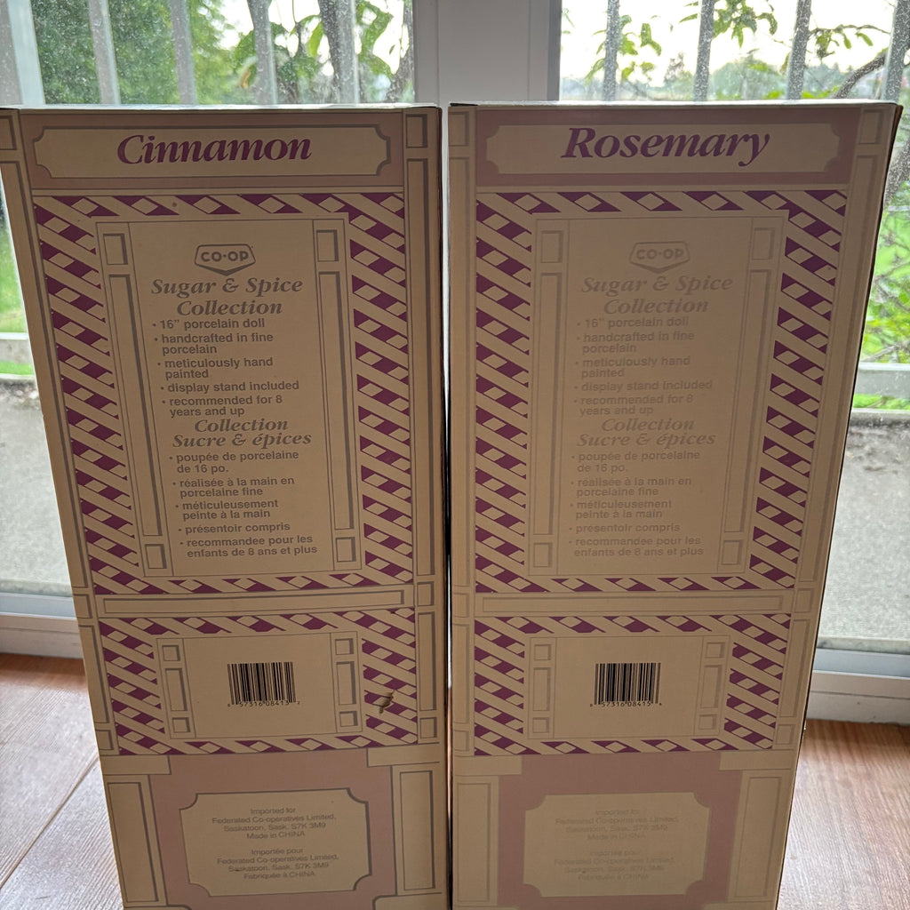 F102 Vintage Sugar and Spice Dolls (Cinnamon and Rosemary)