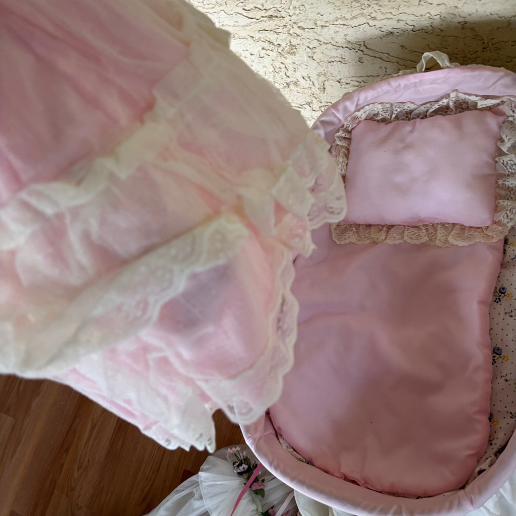 F105 Vintage Porcelain Baby Doll with Accessories