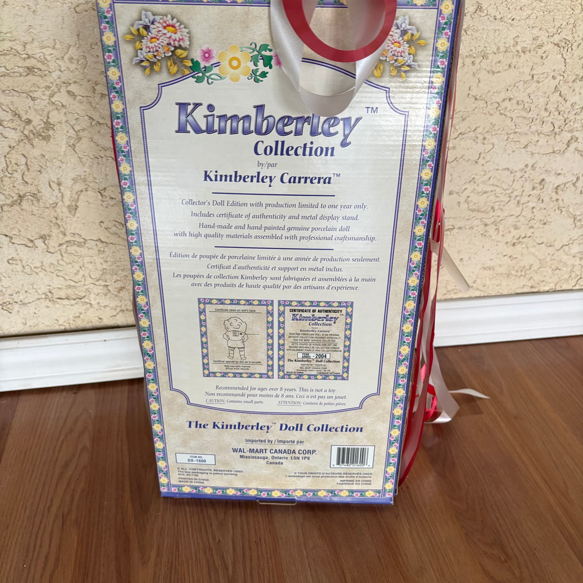 F106A Vintage Kimberley Collection porcelain doll, 2004