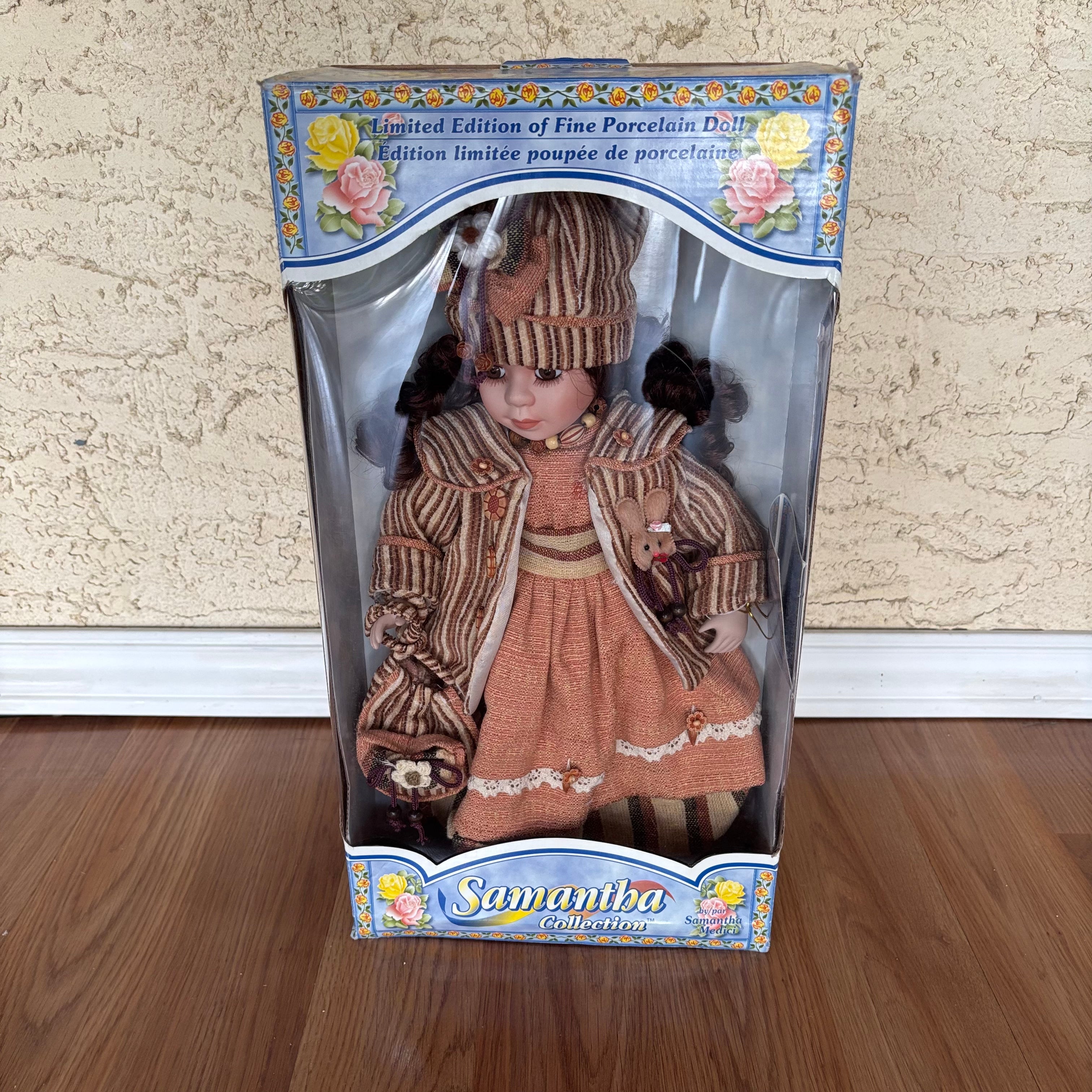 F107 Samantha Collection porcelain doll, new in box