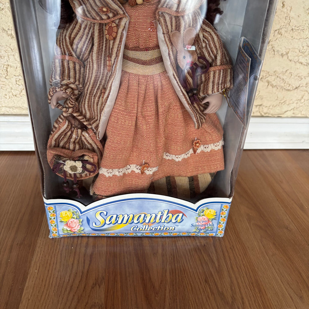 F107 Samantha Collection porcelain doll, new in box