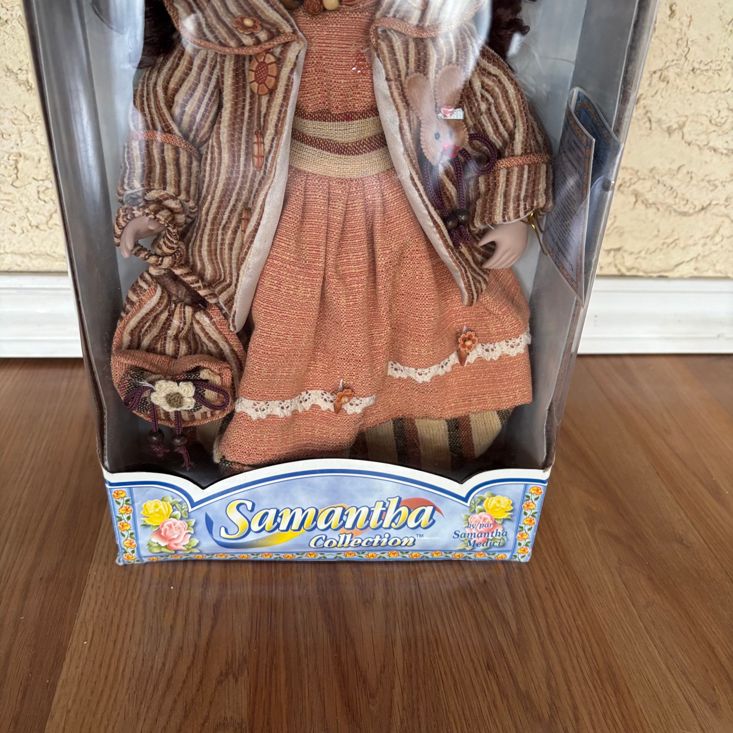 F107 Samantha Collection porcelain doll, new in box