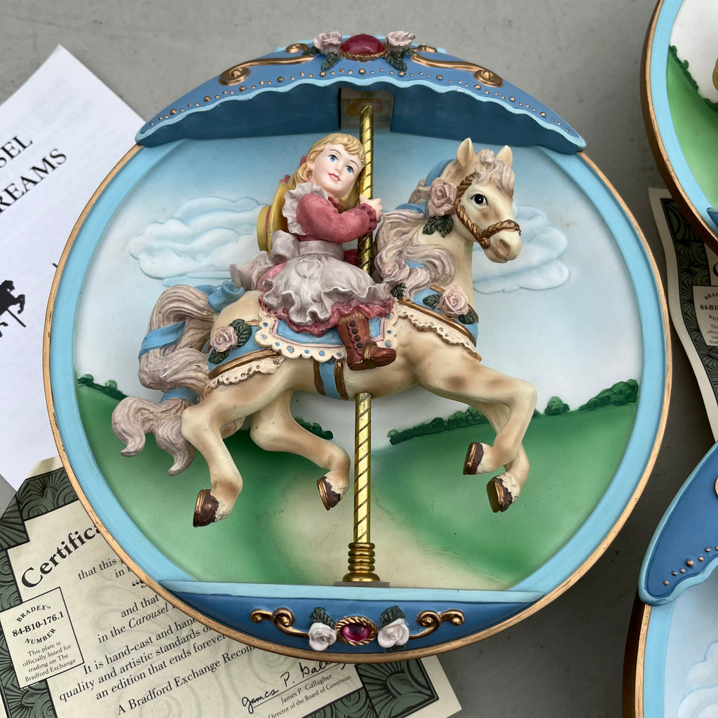 D674 Set of 3 Bradford Exchange plates
