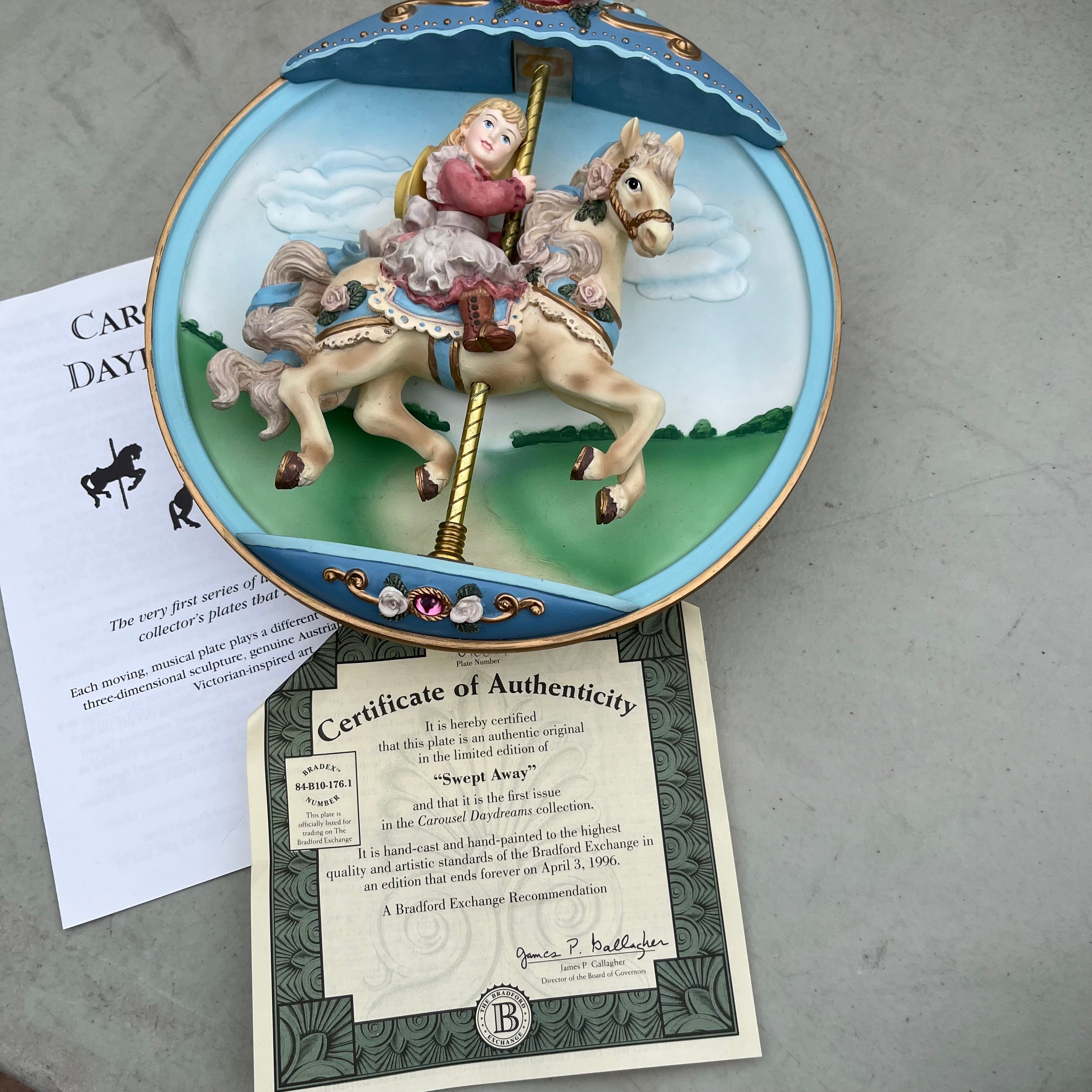 D674 Set of 3 Bradford Exchange plates
