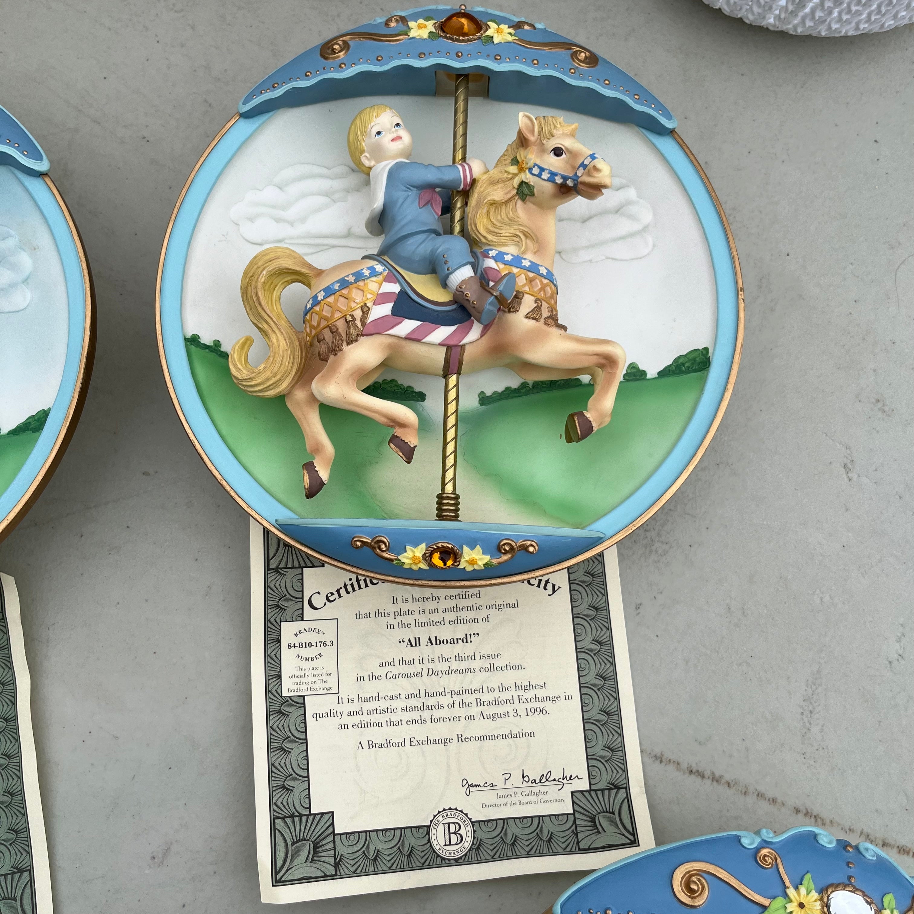 D674 Set of 3 Bradford Exchange plates