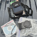 D678 Vintage Lumix digital camera with case