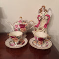 F115 Vintage Grouping (Roses china and musical angel)