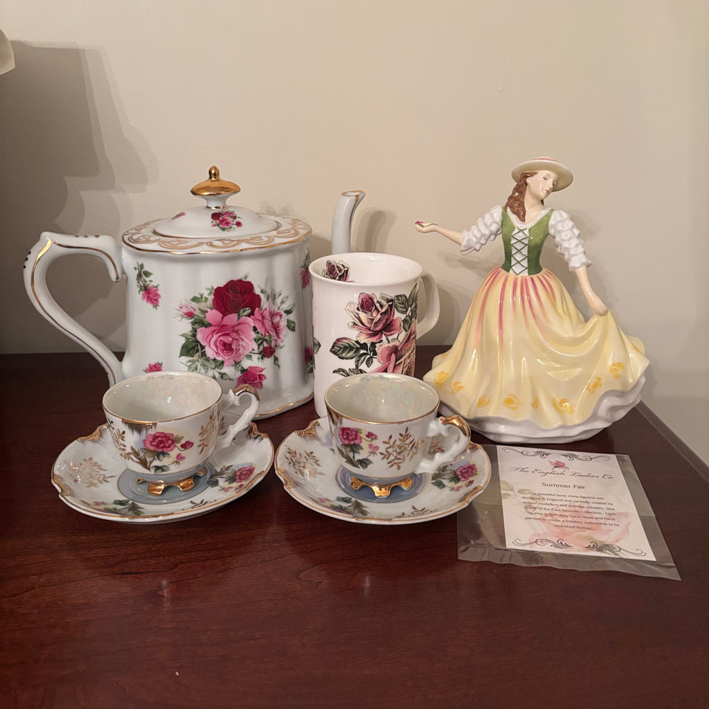 F119 Vintage China Grouping( English Ladies Co and Royal Doulton Pretty Ladies "Buttercup"