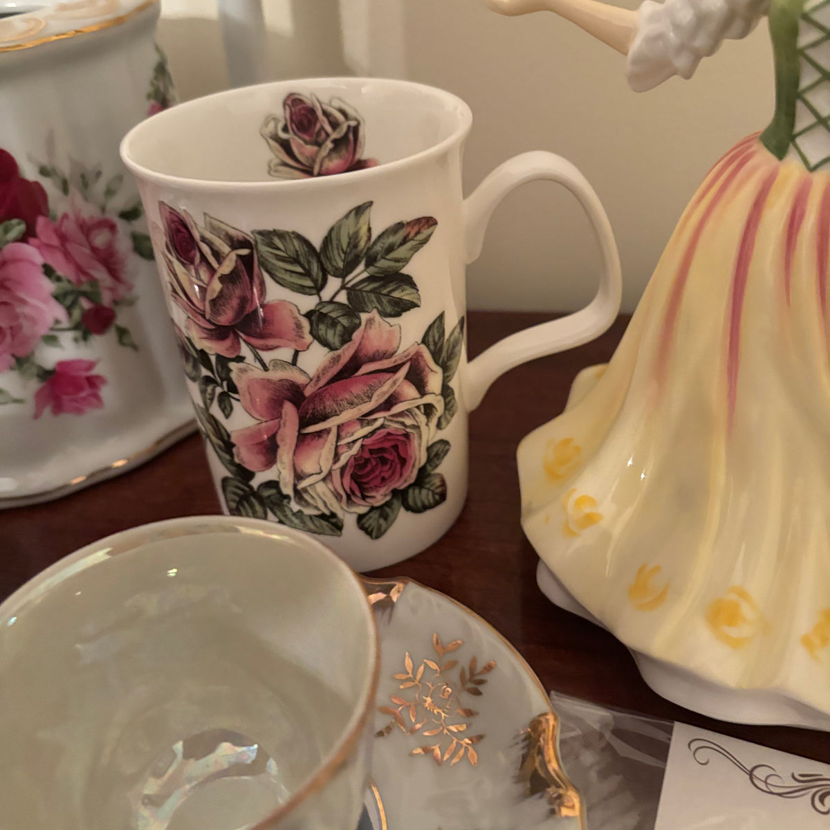 F119 Vintage China Grouping( English Ladies Co and Royal Doulton Pretty Ladies "Buttercup"