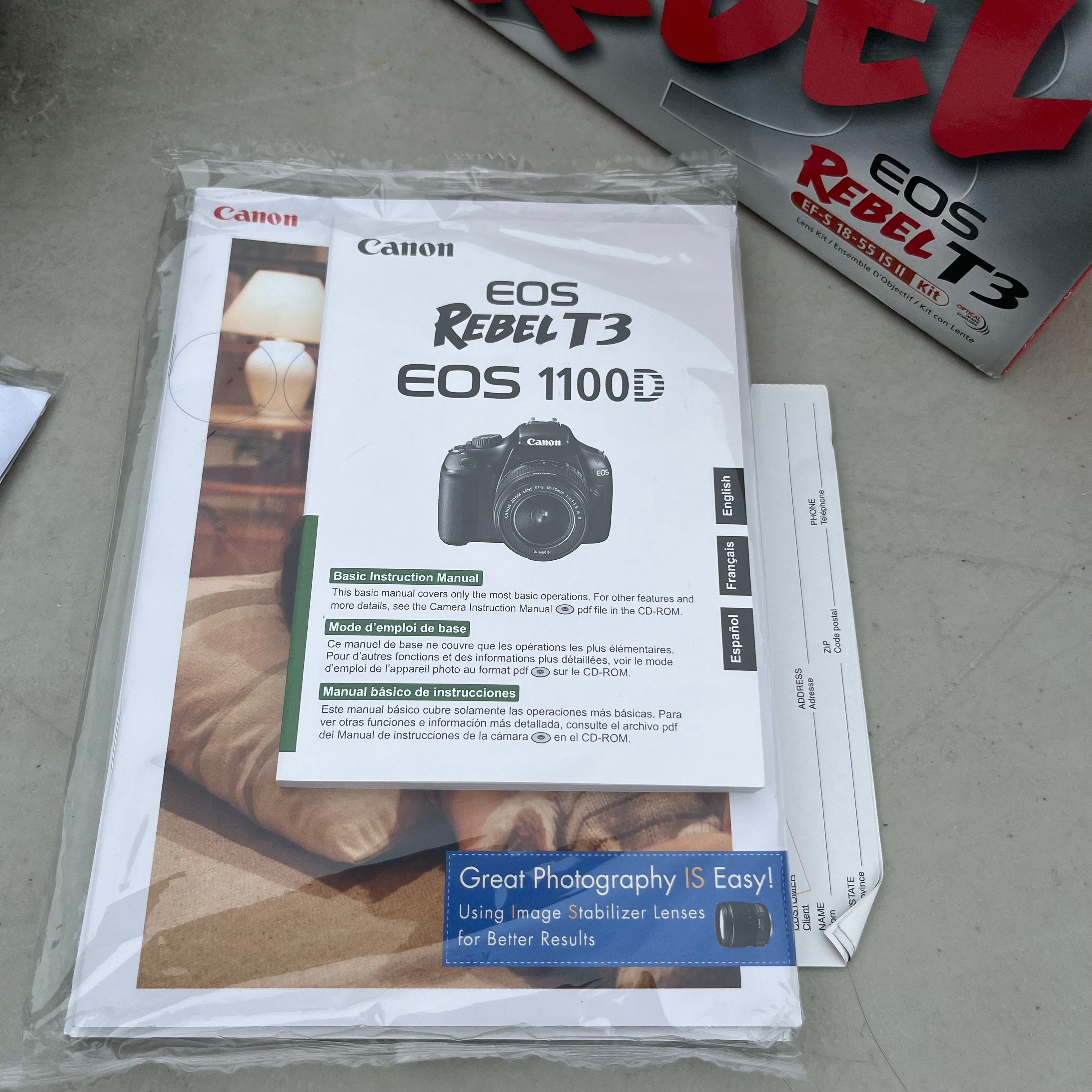 D681 Canon Rebel EOS T3 with case