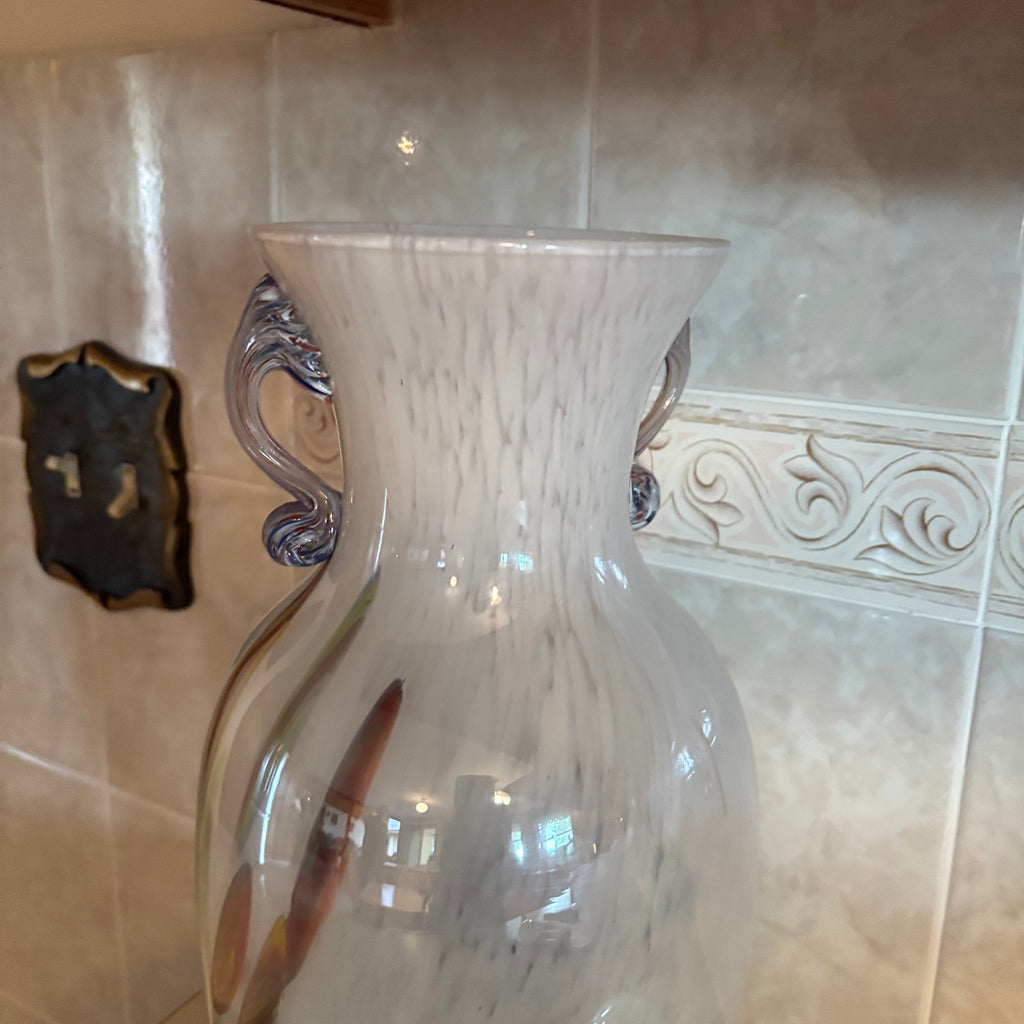 F130 Vintage Murano style vase and decor