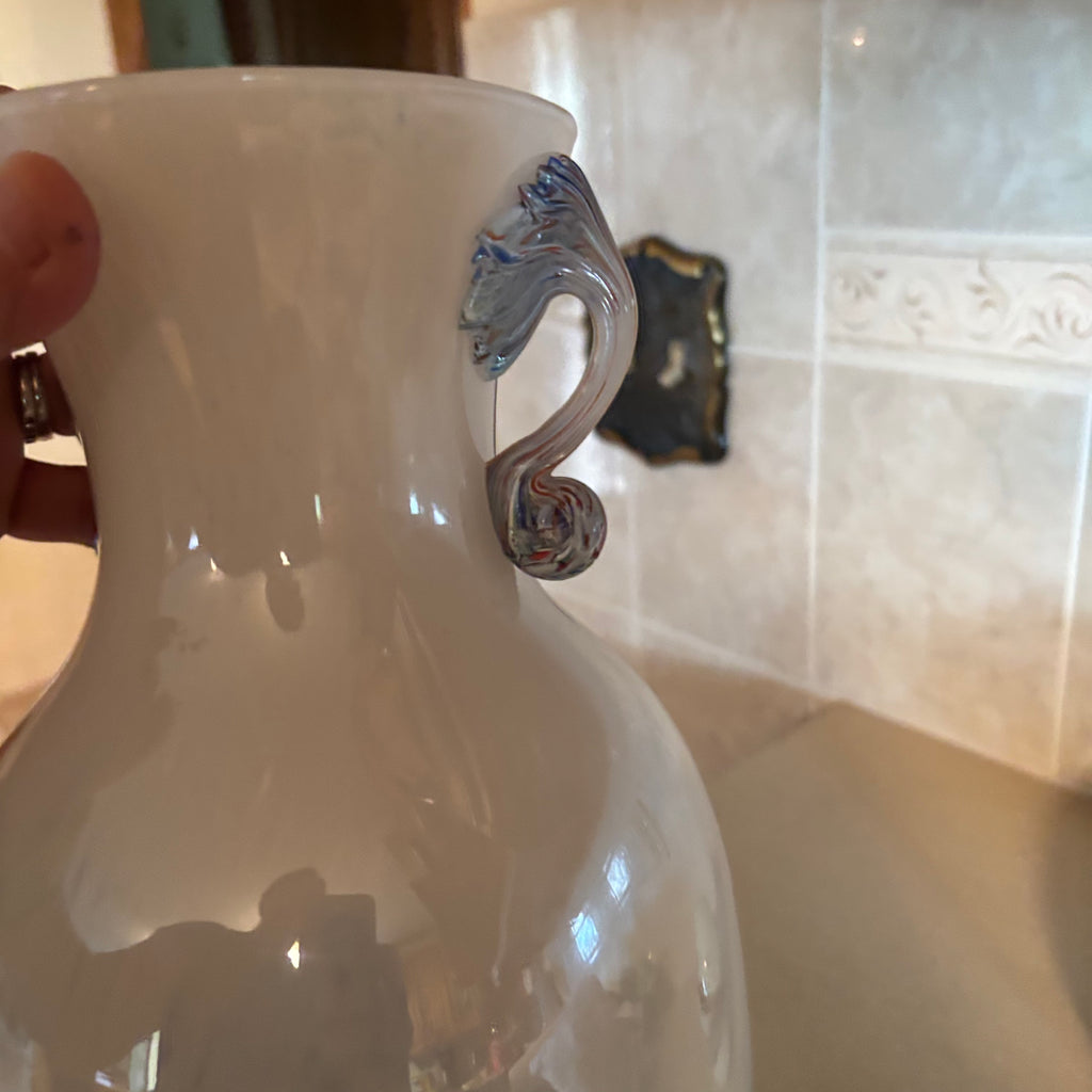 F130 Vintage Murano style vase and decor