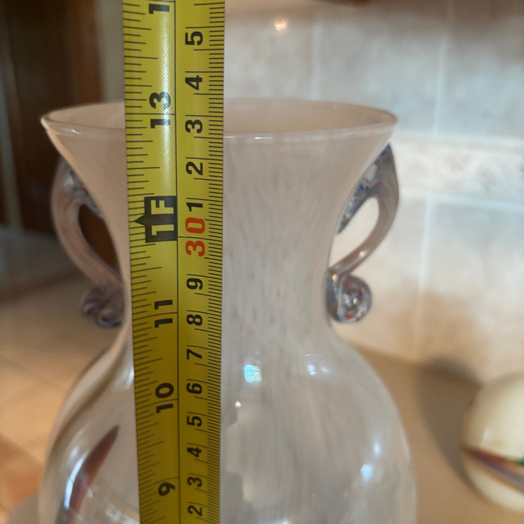 F130 Vintage Murano style vase and decor