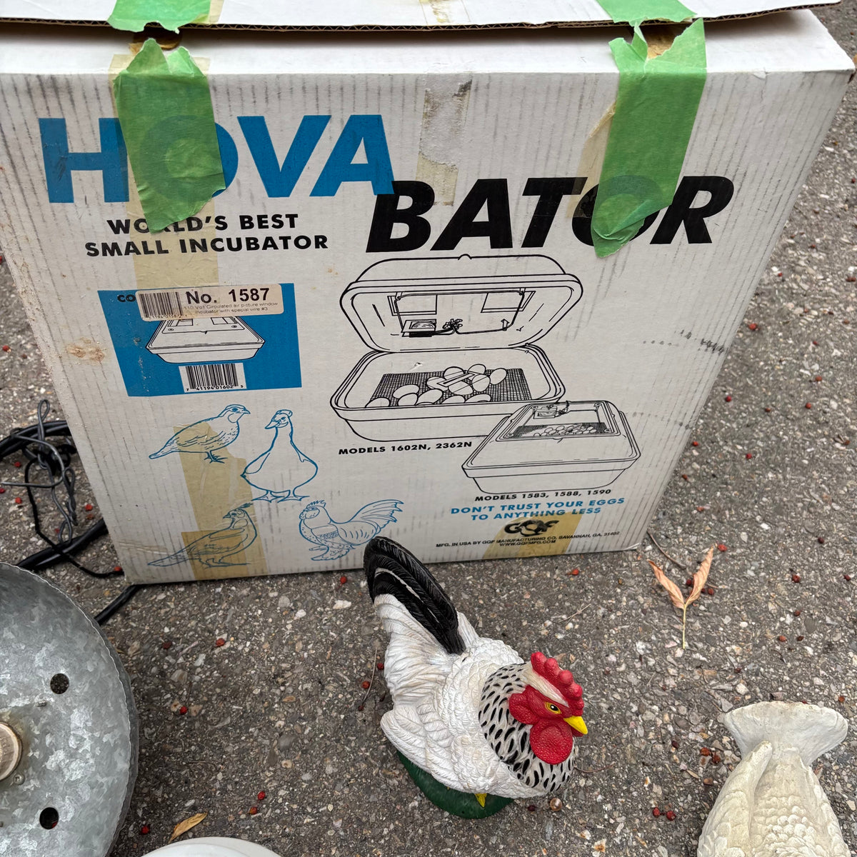 F133A Chicken Grouping (incubator, waterer and more)