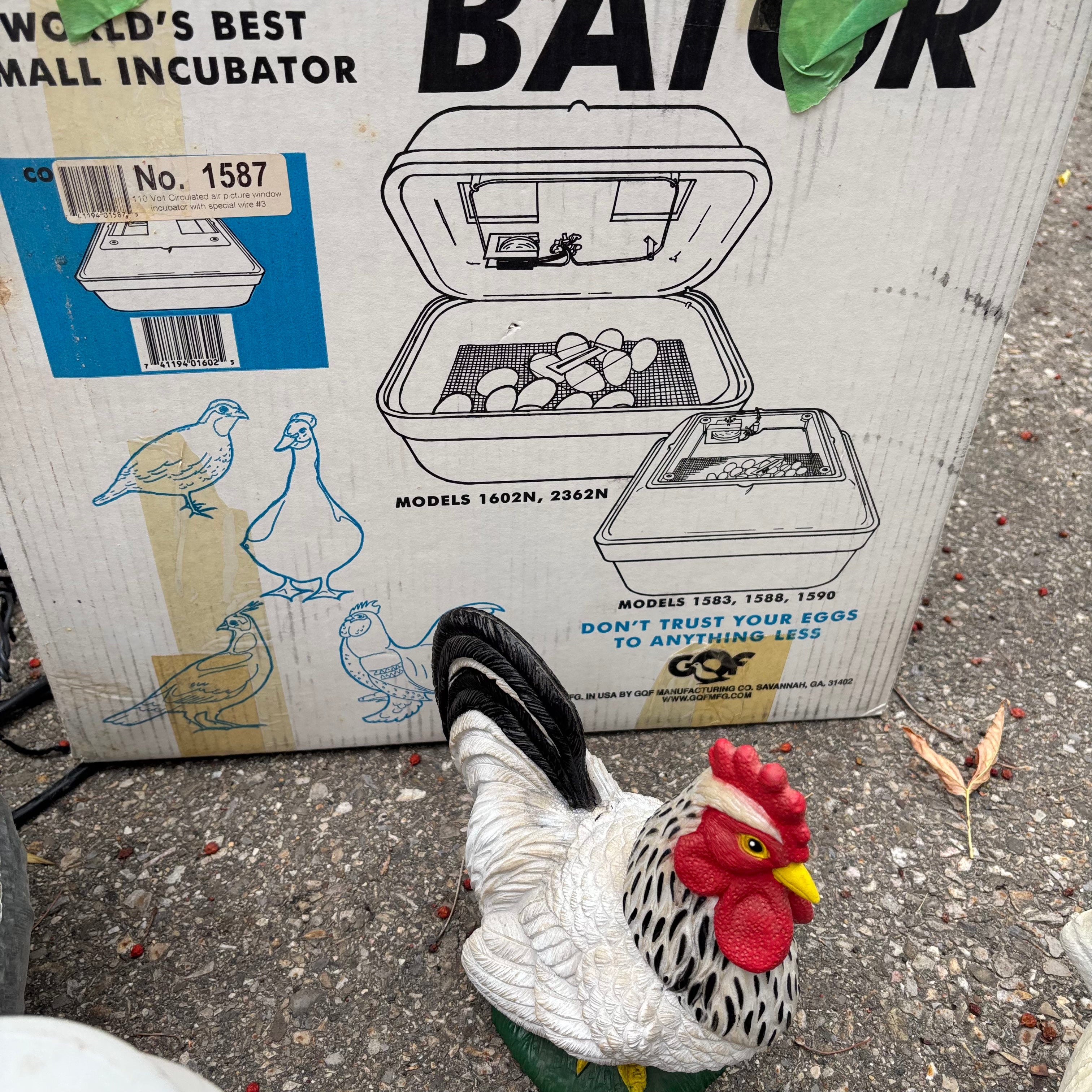 F133A Chicken Grouping (incubator, waterer and more)