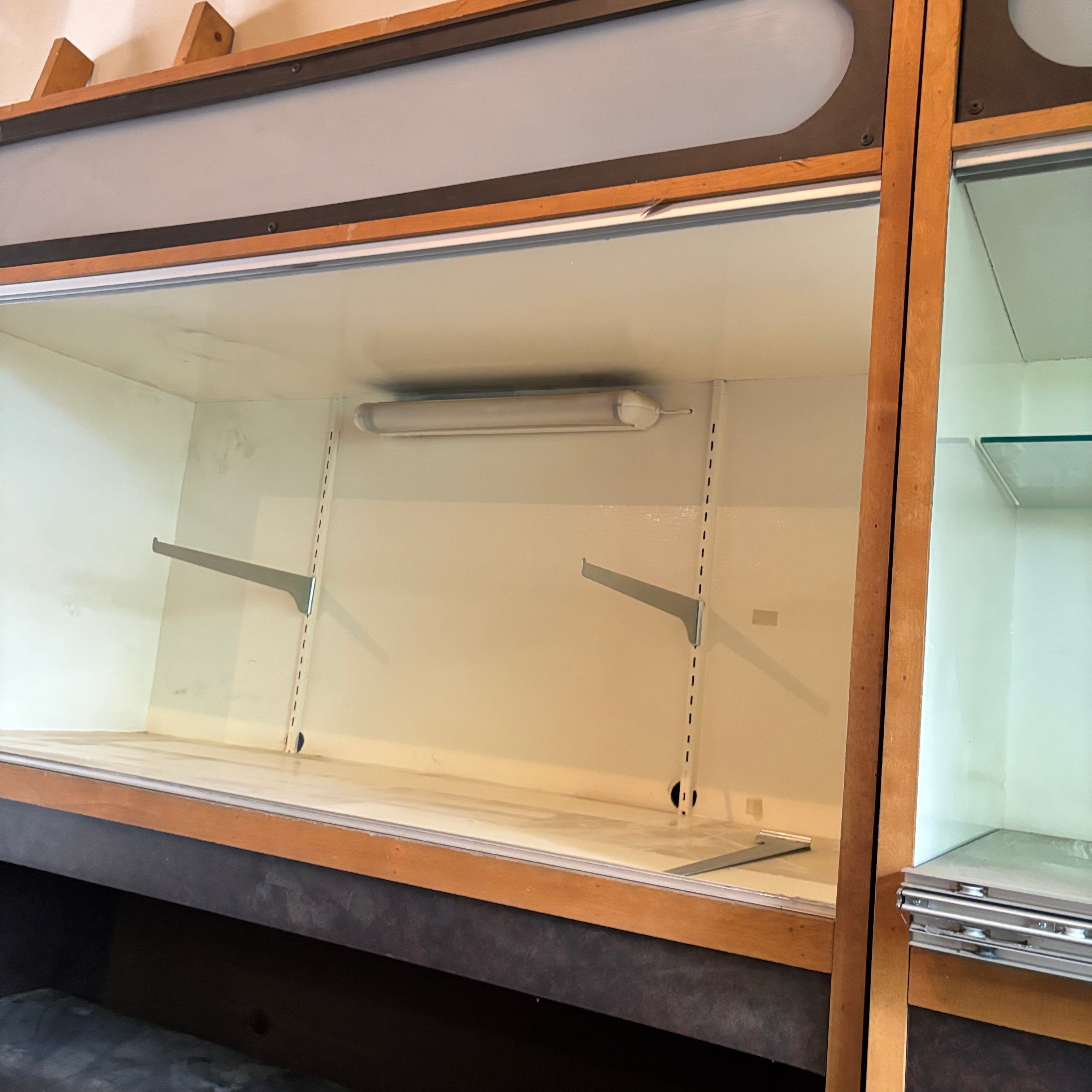 F135 2 Vintage shelving units (extremely heavy)