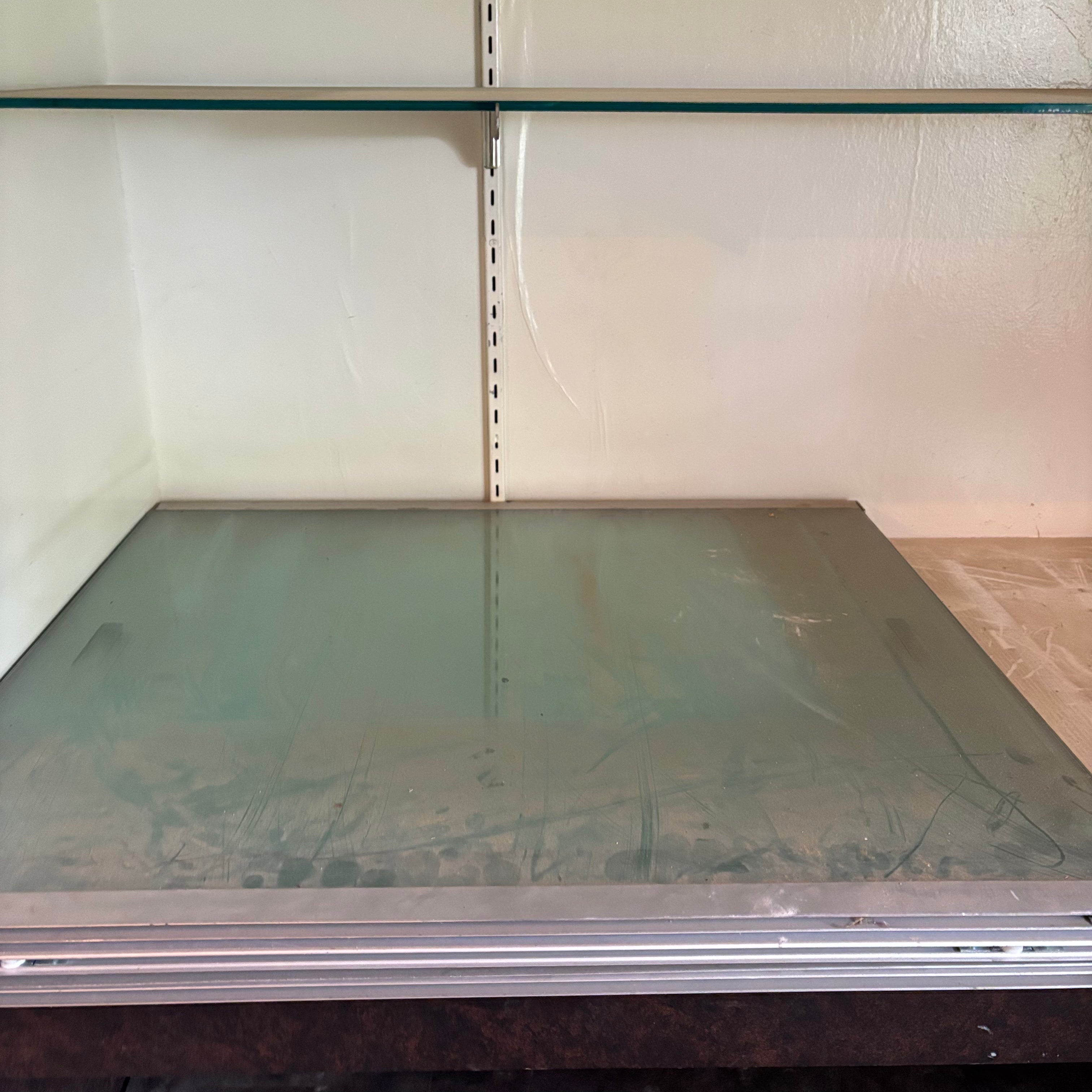 F135 2 Vintage shelving units (extremely heavy)