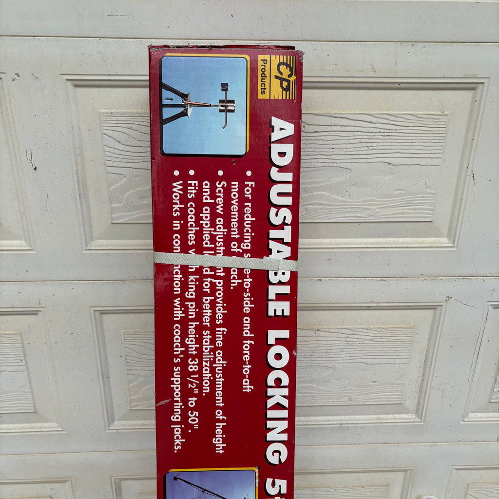 F143 Adjustable locking 5th wheel stabilizer (new in box )
