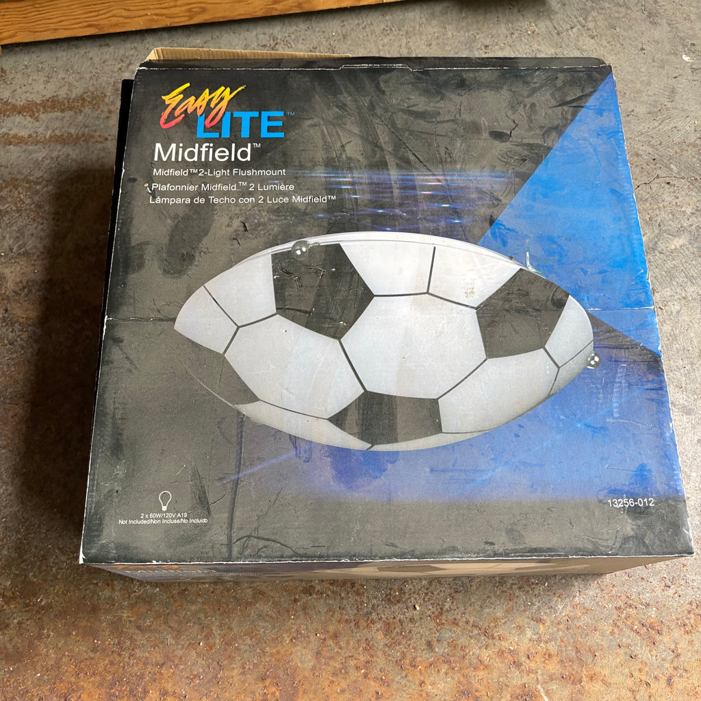 F147 Energy Lite Midfield soccer ball ceiling light (new in box )
