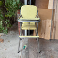 F149 Vintage metal and vinyl high chair