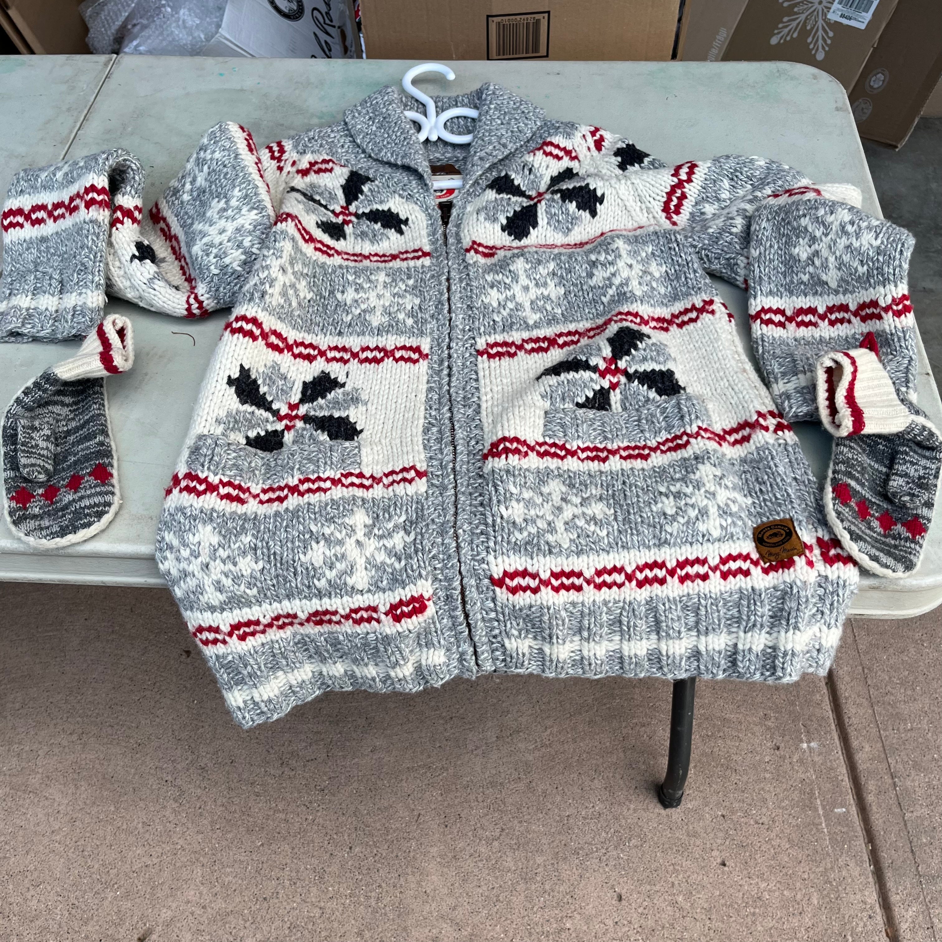 D702 Womens Winter Grouping (Roots Mary Maxim sweater and more)