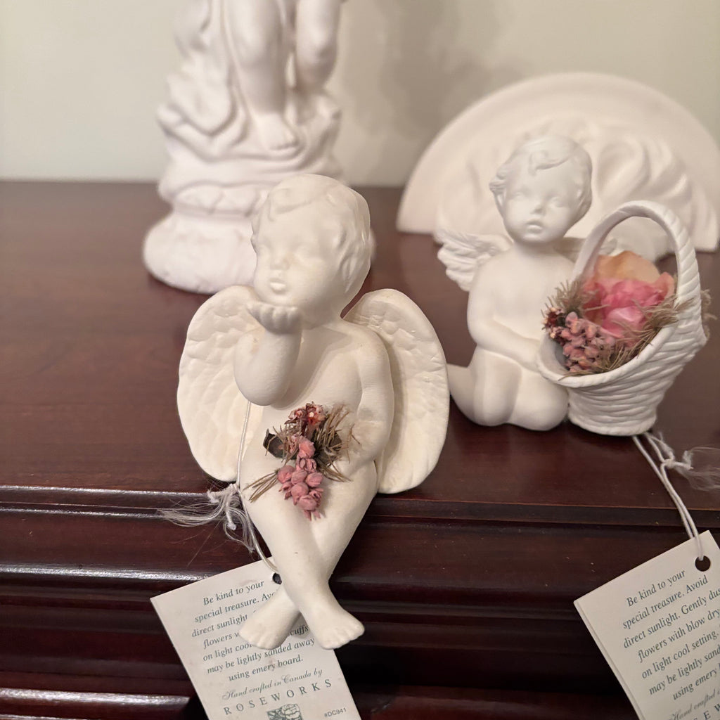 F152 Cherub Decor Grouping (candle holders and more)