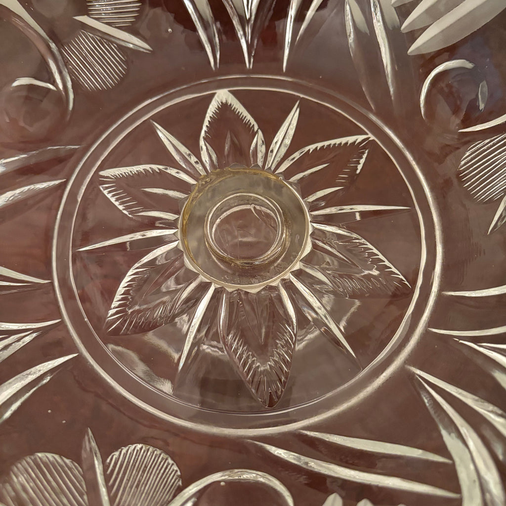 F153 Vintage crystal candy dish grouping