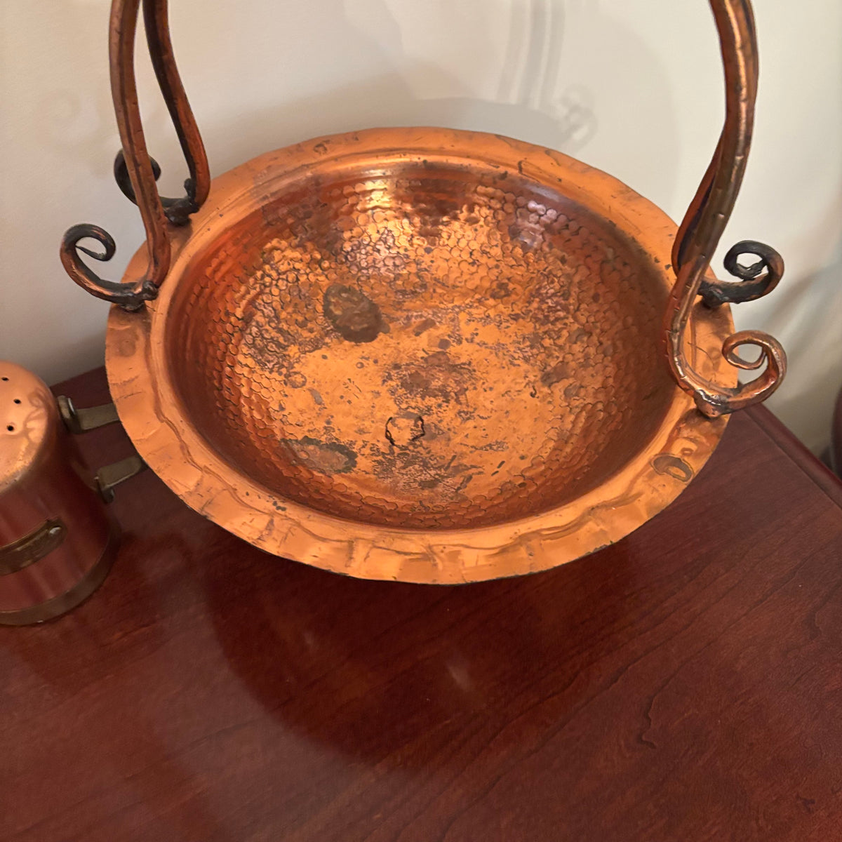 F157 Vintage copper grouping (rooster mould and more)