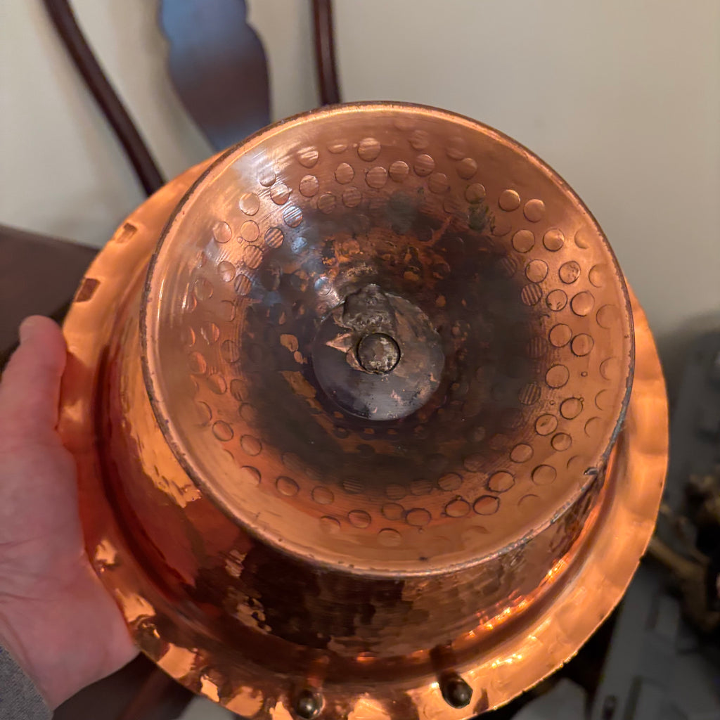 F157 Vintage copper grouping (rooster mould and more)