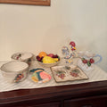 F159 Vintage Glass Grouping (Bassano fruit bowl and more)