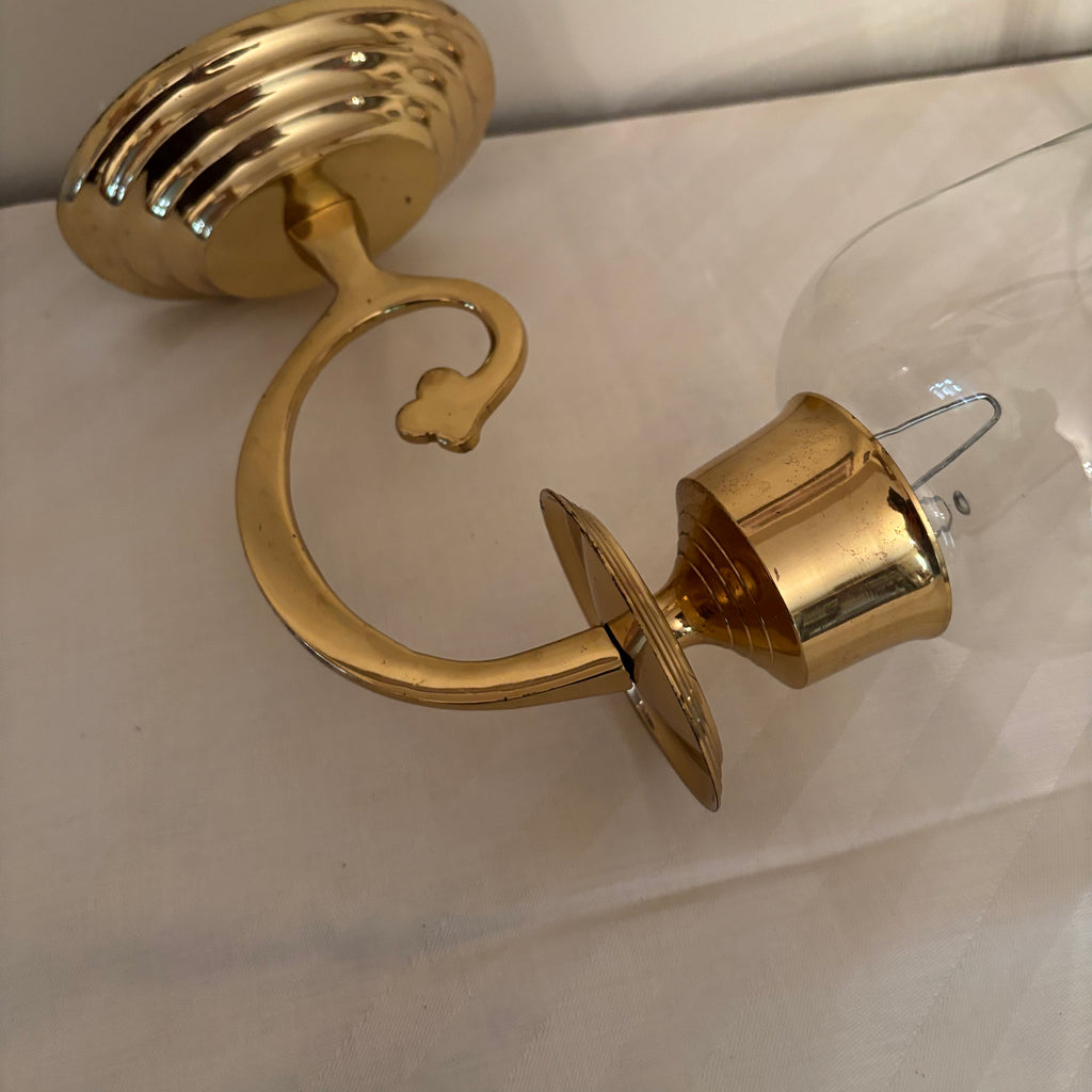 F165 Vintage metal grouping (sconces and more)