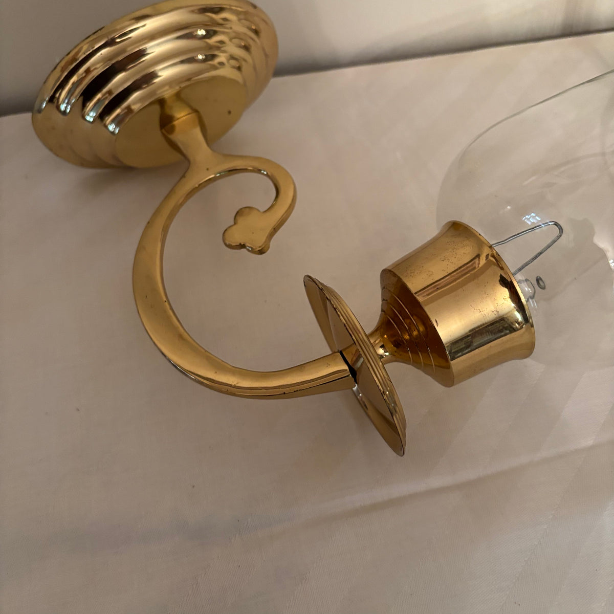 F165 Vintage metal grouping (sconces and more)