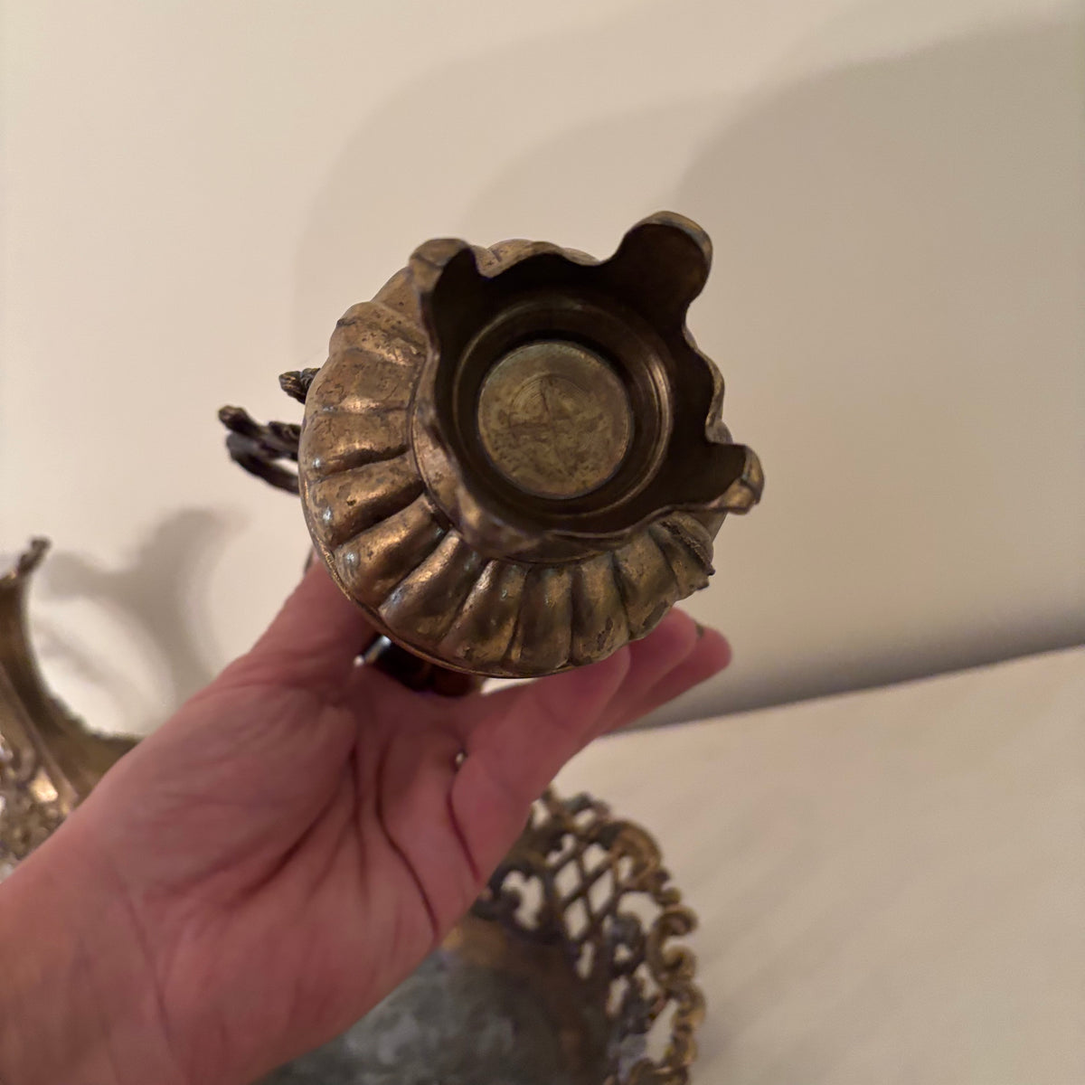 F165 Vintage metal grouping (sconces and more)